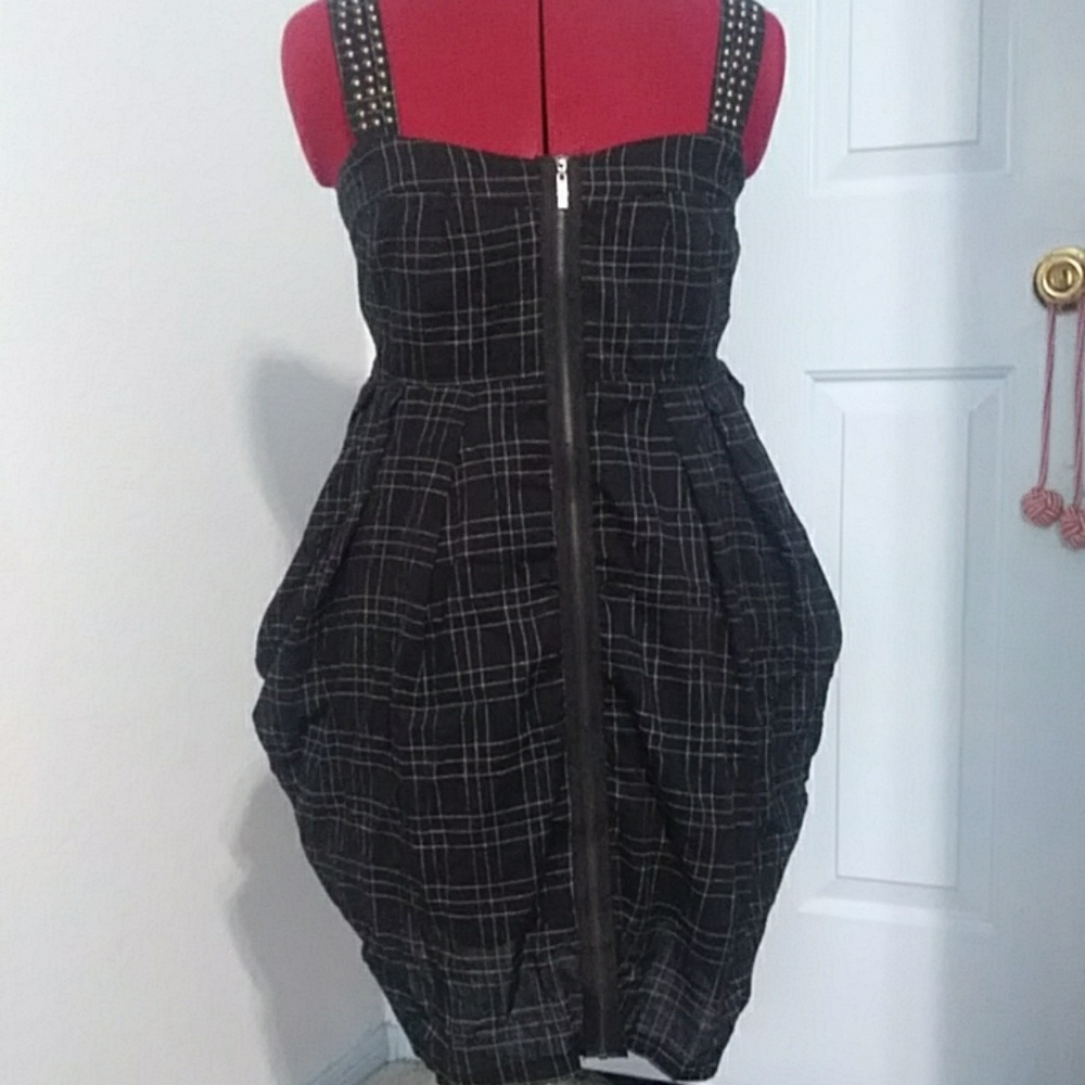 Grunge plaid dress